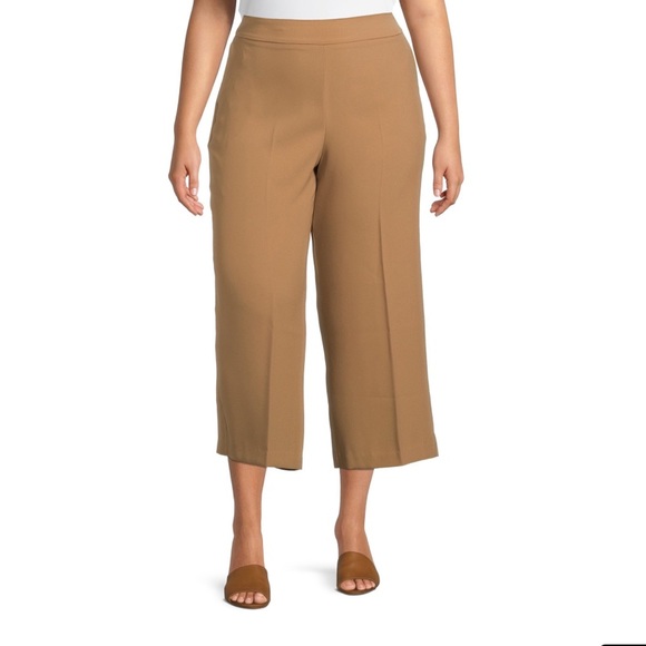 💜Terra & Sky Women’s Plus Crop Relaxed Fit Capri - Picture 6 of 8